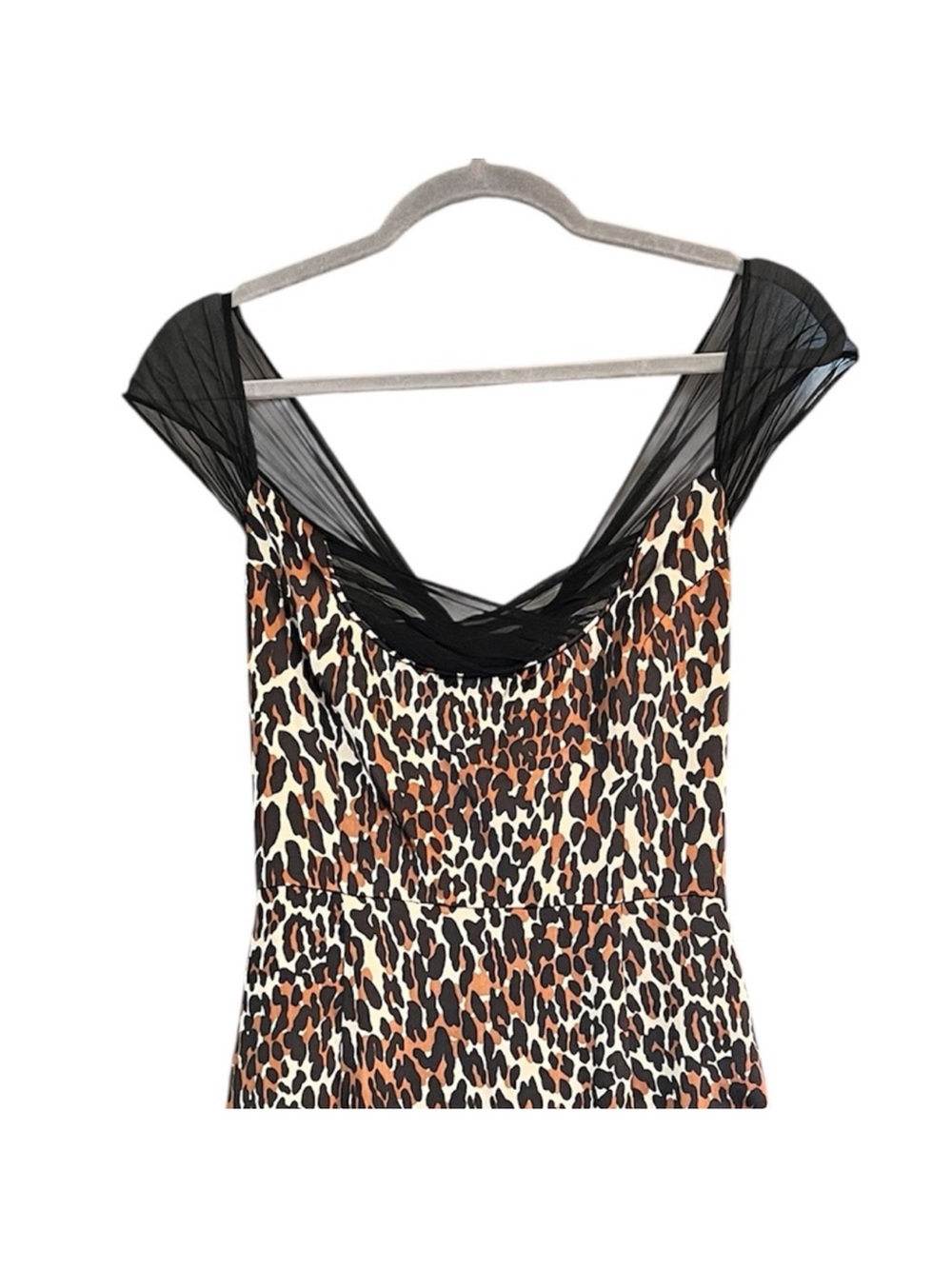 Archive Betsey Johnson Y2K Silk Leopard Dress Amy Winehouse ASO Rare Size 4 - Picture 4 of 12